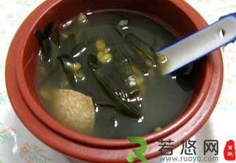 海带绿豆汤治疗青春痘